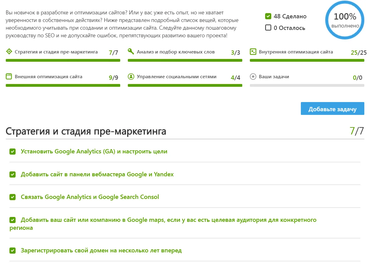 SEO-аудит сайта — 7 дней на анализ, 20 дней на правки